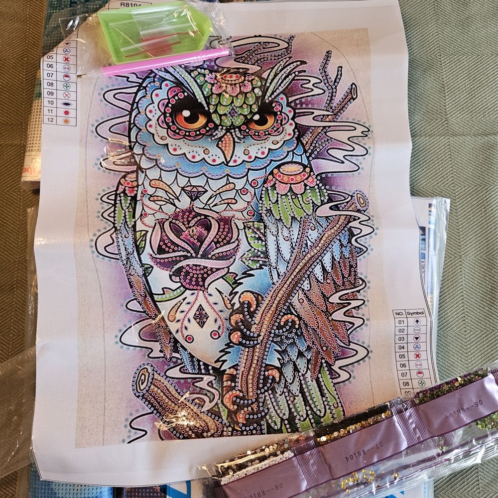 8 Pack Of Assorted Diamond Painting Kits For Adults